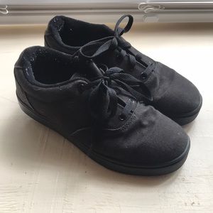 Monochrome Black Heelys, Women’s size 7